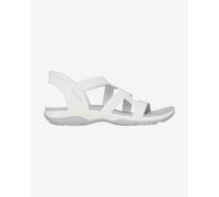 Skechers Sandales pour femme Reggae Slim-Stretch Flex Hands Free Slip-ins Blanc 38 EU