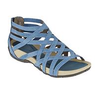 Sandales Spartiate Femme été Gladiateur Orthopédique Sandales Compensées Sandales avec Fermeture éclair Chaussures Confort Spartiates Bout ouvert Sandale pour Trekking, Voyages Outdoor Plage Randonnee