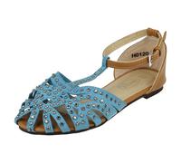 Sandales T-Bar Diamante Spot On Pour Filles