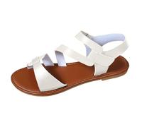 Sandales talons creuses de couleur patchwork pour femmes printemps et été grande taille sandales plates légères pour marcher longtemps minimaliste en cuir véritable sans couture pour pied sensible