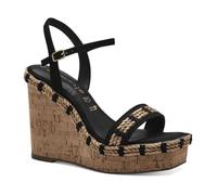 Sandales Tamaris 1-28041-42 001 Noir Femme - Cuir - Boucle de serrage - Talon plat 2 cm 40