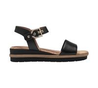 Tamaris Sandales femme à talon compensé noir Taille 38