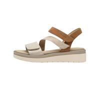Sandales - TAMARIS - Beige comb - Cuir - Scratch - Compensé 37