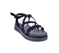 Sandales Tamaris Femme modèle 28253 - Blanc et Noir - Talon Compensé 2cm - Boucle de serrage 40