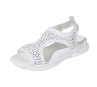 Sandales tendance d'été en cristal respirante et confortable, idéales pour la plage ou la marche décontractée. idéal pour marcher