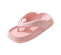 Sandales thongs orthopédiques pour les femmes Arc Support Toe carré large largeur tongs couleur solide bas plat doux confortable anti-dérapage herringbone pantoufles été marche chaussures (Pink, 41)