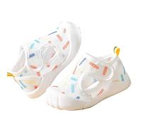 Sandales toddler garçon fille fond plat antidérapant bout mi-ouvert respirant souple slip noir#M