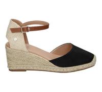 Sandales XTI 140746 pour femme - Noir - Boucle de serrage - Talon plat 2cm