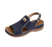 Sandalettes Femme Sandales Orthopédiques Femme Sandales En Cuir À Bout Ouvert Pour Femmes Femmes Plates Mode Été Bohème Strass Fleurs Cuir Pu Tongs Confortable Bout Ouvert Pour Filles Taille