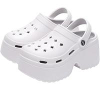 Sandali Slip-on Con Plateau E Suola Antiscivolo Da Donna (Blanc,40)