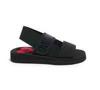 Sandalo donna Love Moschino in tessuto nero DS25MO08 JA16033 40