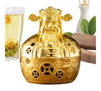 Sandalwood Aromatherapy Four - poêle barona en métal artistique, dieu symbolique de la | Fort fumant avec un motif traditionnel pour le bonheur, pots de parfums décoratifs pour l'atmosphère