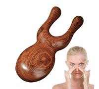 Sandalwood Massage Comb, Deer Antler Wide Tooth Comb, 2.76x5.71 Inches Ergonomic Design, Natural Material, Professional Smoothing Combs for Scalp Massaging and Hair Care