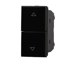 SANDASDON SD21002 bouton poussoir Double bouton poussoir 1P + 1P 10A Compatible Avec Bticino Axolute (Noir)