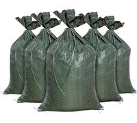 Sandbaggy, Sacs de sable vides résistants avec protection UV, taille : 35,6 x 66 cm, couleur : vert, sacs de sable de qualité militaire pour inondation, approuvés par l'armée américaine et le service