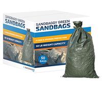 Sandbaggy - Sacs de sable vides robustes pour inondation (35,6 x 66 cm) - Sacs de sable en polyéthylène - Barrière contre les inondations, poids, construction, sacs de terre - Réutilisables,