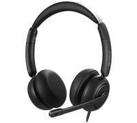 Sandberg 126-54 casque Avec fil Arceau Bureau/Centre d'appels USB Type-C / USB Type-A Noir