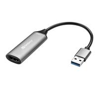 Sandberg Adaptateur HDMI Capture Link vers USB, 4K HDMI vers USB-A, Full HD 1080p 30FPS, Capture Vidéo pour Streaming et Enregistrement, Compatible avec Xbox PS4 Switch TV