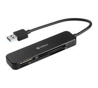 Sandberg 134-32 lecteur de carte mémoire USB 3.2 Gen 1 (3.1 Gen 1) Noir
