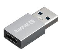 Sandberg 136-46 changeur de genre de câble USB-A USB-C Aluminium