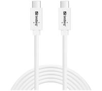 Sandberg 136-54 câble USB USB 3.2 Gen 2 (3.1 Gen 2) 2 m USB C 10 Gbit/s 100 W Blanc