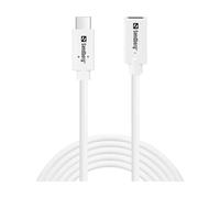 Sandberg 136-55 câble USB USB 3.2 Gen 2 (3.1 Gen 2) 2 m USB C Blanc
