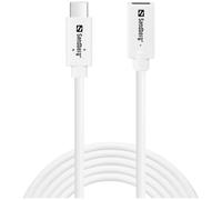 Sandberg 136-55 câble USB USB 3.2 Gen 2 (3.1 Gen 2) 2 m USB C Blanc