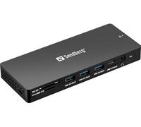 Sandberg Station d'accueil 136-61 – Câble USB 3.2 Gen 1 (3.1 Gen 1) Type-C Gris