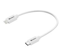 Sandberg 136-71 câble Lightning 0,2 m Blanc