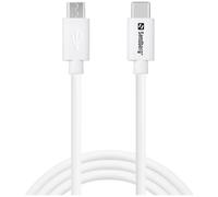 Sandberg 136-74 câble USB 1 m USB C Micro-USB B Blanc