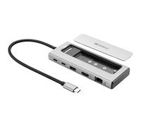 Sandberg 136-82 station d'accueil Avec fil USB 3.2 Gen 2 (3.1 Gen 2) Type-C Gris