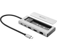 Sandberg 136-82 station d'accueil Avec fil USB 3.2 Gen 2 (3.1 Gen 2) Type-C Gris