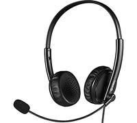 Sandberg Casque Office 2 en 1 126-21 – Jack + USB A, microphone, contrôle du volume, Noir