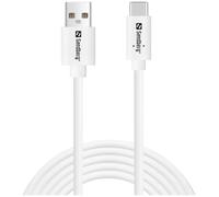 Sandberg 336-14 câble USB USB 2.0 2 m USB C USB A Blanc