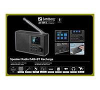 Sandberg 421-39 Radio portable Analogique et numérique Noir