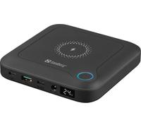 Sandberg All-in-1 Laptop Powerbank 24000 | Banque d'alimentation pour Ordinateur Portable et Ordinateur | Haute capacité | Fonction de Charge Rapide sans Fil | Compatible Qi | 10 Frais de téléphone
