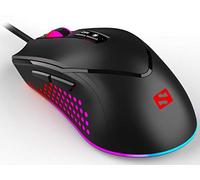Sandberg Azazinator Mouse 6400 | RVB Complet | Souris de Jeu avec précision optimisée | Souris Gamer avec 6400 DPI réglable | 7 Boutons programmables | Souris de Jeu Filaire pour Mac PC Computer