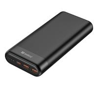 Sandberg Powerbank 20000 PD 65W + 2X QC 3.0, Chargeur Mobile Portable Haute Capacité pour Tablettes Ordinateurs Portables, 8 Frais De Téléphone, Livraison De Puissance, Banque d'alimentation