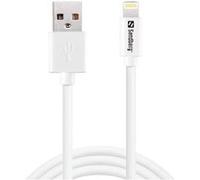 Sandberg - Câble de chargement / de données - USB mâle pour Lightning mâle - 1 m - blanc G
