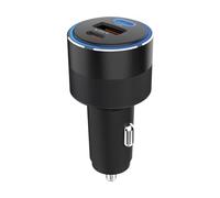 Sandberg Car Charger 3in1 130W USB-C PD, Chargeur De Voiture pour Appareils USB-A USB-C, Charge Rapide avec USB-C PD 100W, Voiture & Camion, pour Ordinateur Portable Smartphone Tablette
