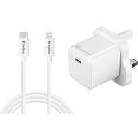 Sandberg Chargeur USB-C AC 20 W UK + Lightning 1M USB-C 20 W, 441-64 (Lightning 1M USB-C 20 W Chargeur UK + Lightning)