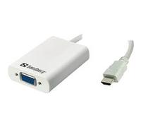 Sandberg Adaptateur HDMI vers VGA 508-77 Blanc