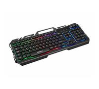 Sandberg Clavier IronStorm Keyboard BE 640-25 - USB Plein format (100%) AZERTY Membrane RGB Noir