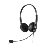 Sandberg MiniJack Office Headset Saver | Casque Filaire 2 en 1 avec Microphone | Réunions Mains Libres | Casque avec Un MiniJack 3,5 mm | Plug & Play | pour Le Bureau et la Maison | Saver