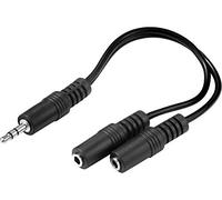 Sandberg MiniJack Splitter 1->2 - adaptateur pour cable (Splitter 1->2, mâle/femelle, MiniJack, noir)
