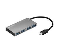 Sandberg Pocket Hub - Concentrateur (hub) - 4 x SuperSpeed USB 3.0 - de bureau
