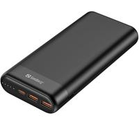 Sandberg - Banque D'alimentation - 20000 Mah - 74.4 Wh - 3.25 A - Qc 3.0, Pd - 3 Connecteurs De Sortie (2 X Usb, Usb-C) - Sur Le Câble : Usb-C