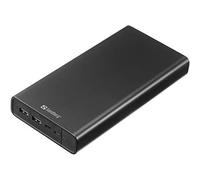 Sandberg Powerbank USB-C 100W 38400 | Technologie de Charge Rapide | 16 Frais de téléphone | Chargeur portatif | Double Charge | Alimentation électrique | USB C, USB A | Banque d'alimentation Mobile