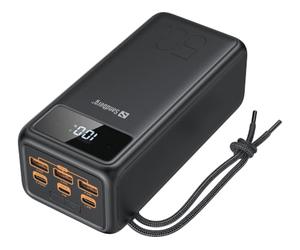 Sandberg Powerbank USB-C PD 130W 50000, Chargeur Mobile Haute Capacité pour Tablette Ordinateur Portable, 20 Frais de Téléphone, Lampe de Poche, Charge 5 Appareils Simultanément, Banque D'alimentation