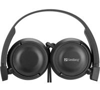 Sandberg Saver MiniJack - Casque audio pliable avec contrôle de volume sur câble - Compatibilité universelle MiniJack pour voyages